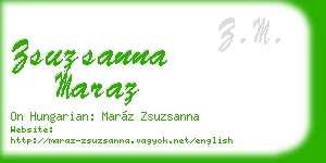 zsuzsanna maraz business card